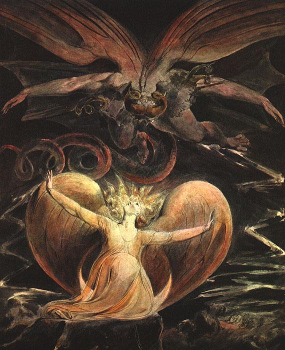 Blake, William The Great Red Dragon and the Woman Clothed with the Sun Sweden oil painting art